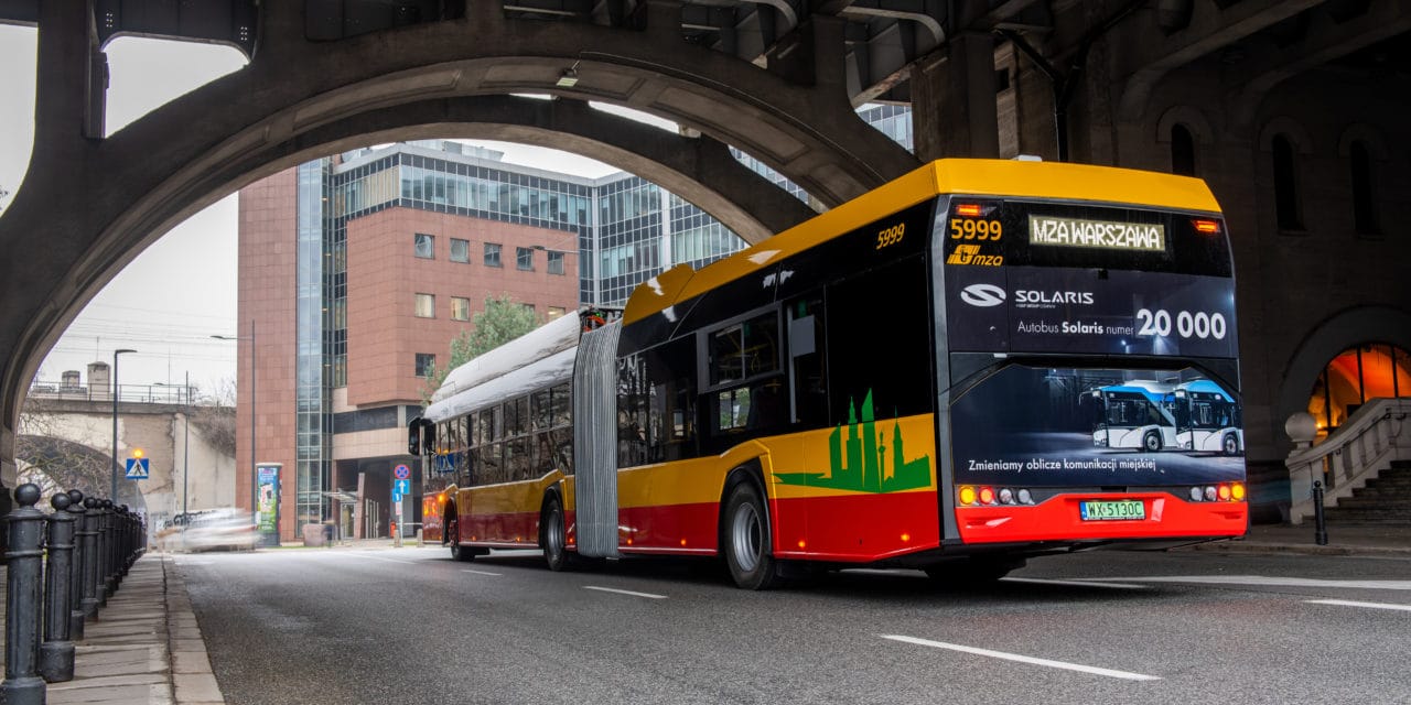 Solaris Builds 20,000th Electric Bus