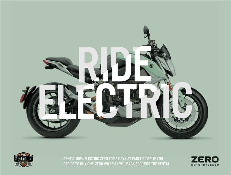 Zero Motorcycles and EagleRider Form Network
