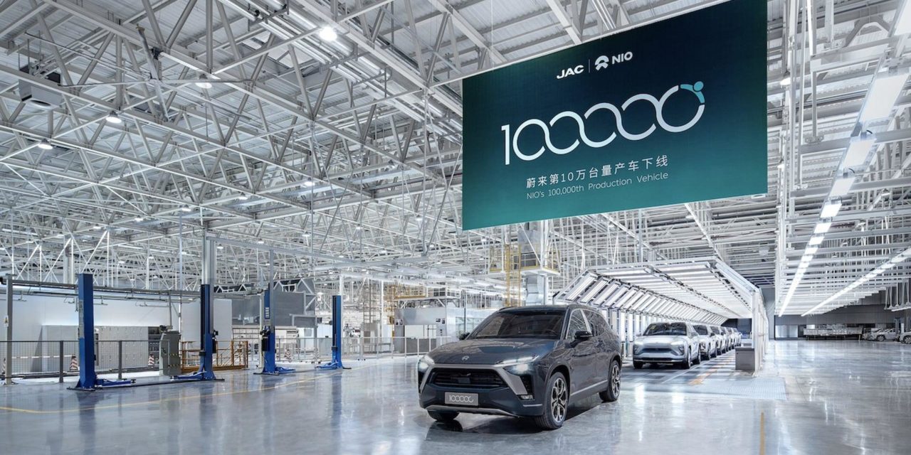 100,000th NIO Vehicle Rolls off the Production Line