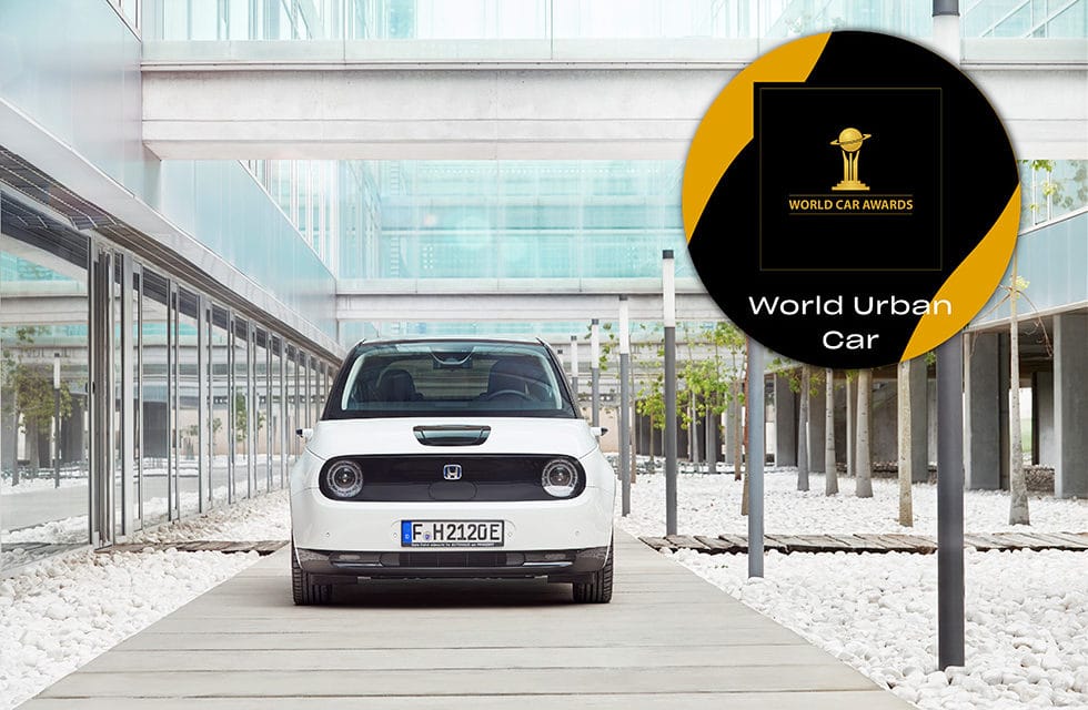 Honda e Triumphs at 2021 World Car Awards