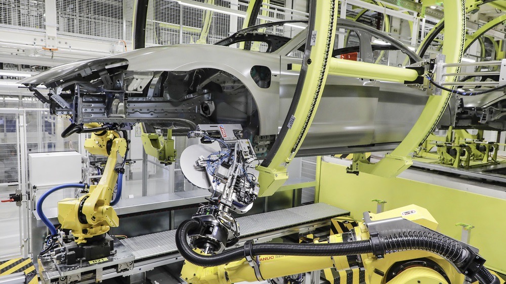 Porsche adopts new production process for the Taycan