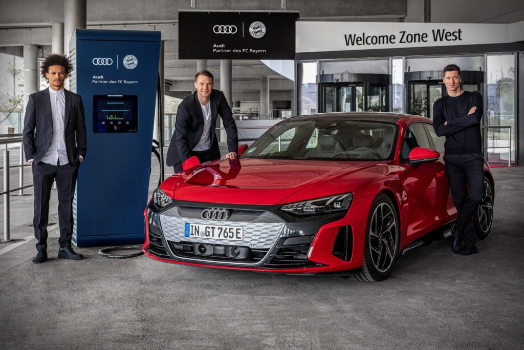Charging Stations and E-Cars: Audi Electrifies FC Bayern - The EV Report