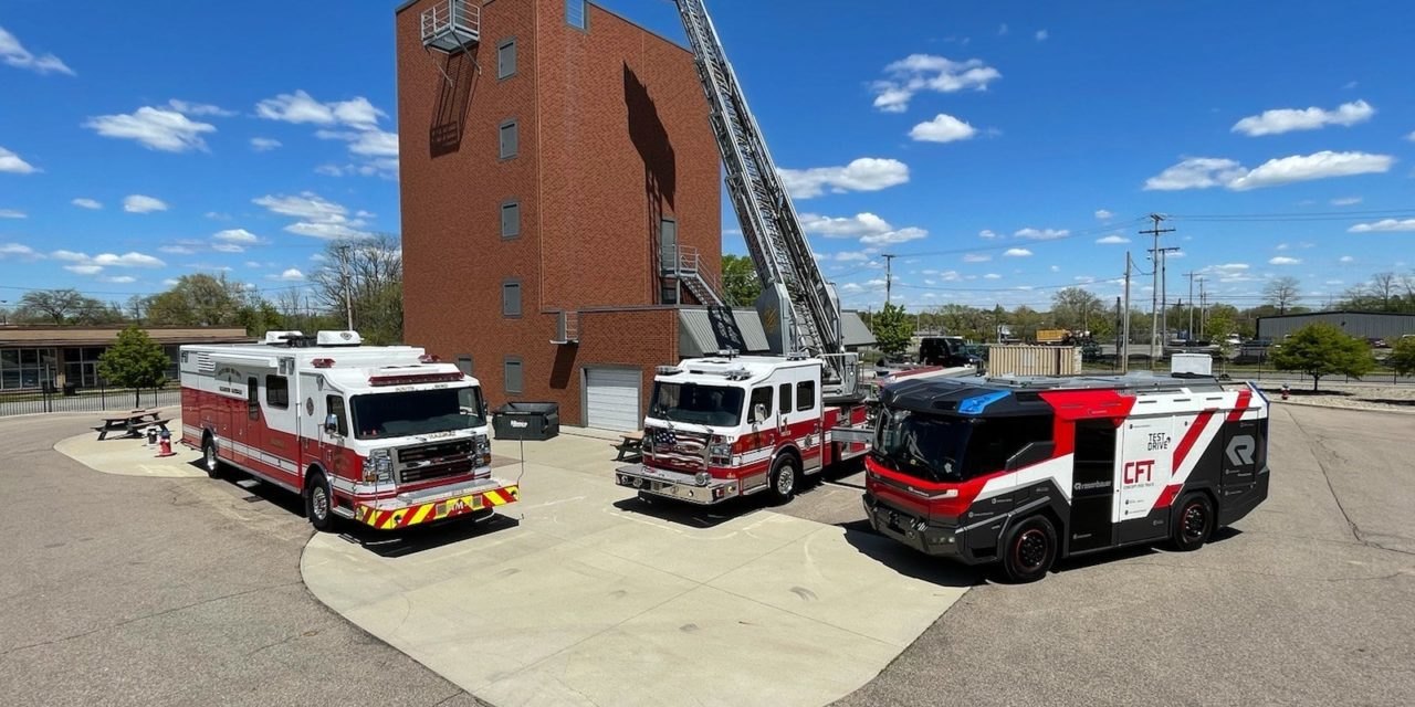 America’s First Electric Fire Truck Visits Firefighters in South Bend, Indiana