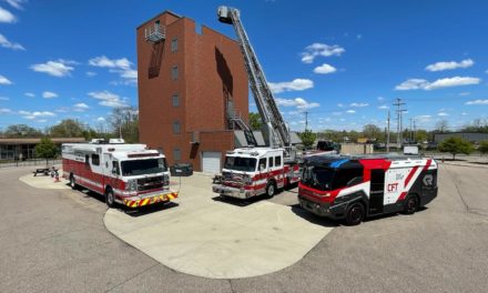 America’s First Electric Fire Truck Visits Firefighters in South Bend, Indiana