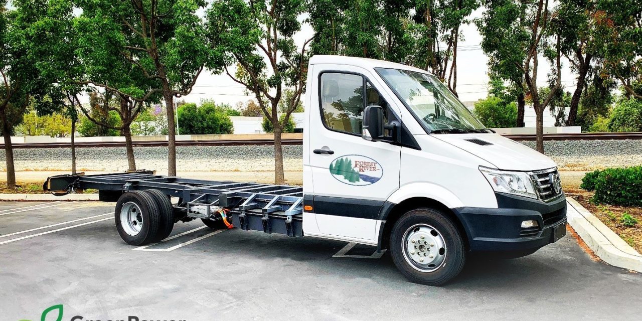 GreenPower Delivers Five EV Star Cab and Chassis to Forest River