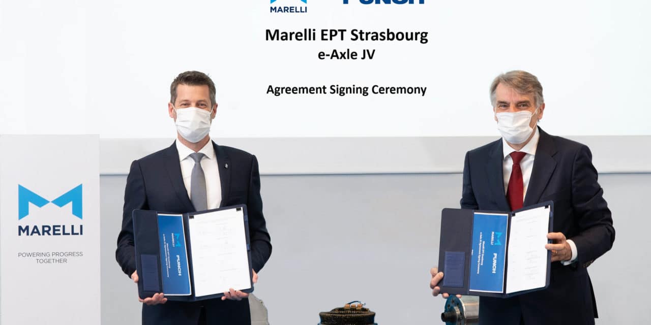 Marelli and PUNCH Partner on electric vehicle e-axles