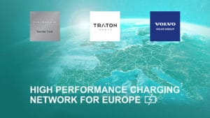 Daimler Truck, the TRATON GROUP and Volvo Group plan to pioneer a European high-performance charging network for heavy-duty trucks