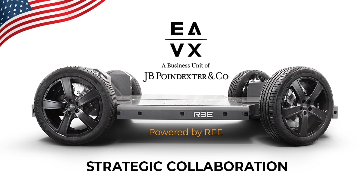 REE Automotive Announces Partnership with EAVX to Develop Commercial Electric Vehicles