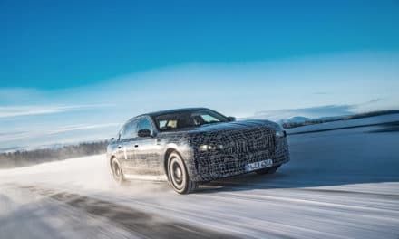 BMW i7 undergoes driving dynamics testing at the polar circle