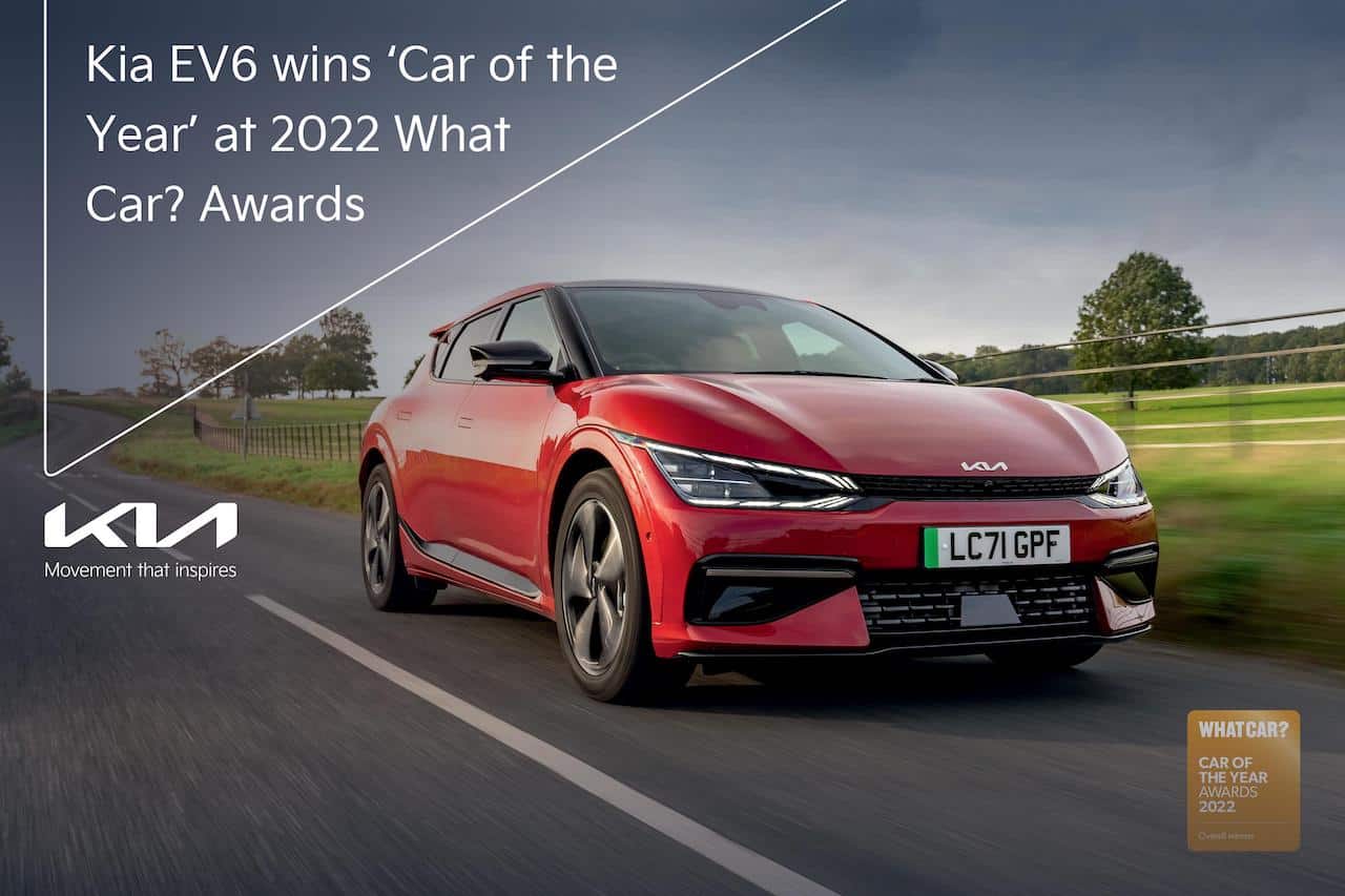 Kia EV6 wins ‘Car of the Year’ at 2022 What Car? Awards