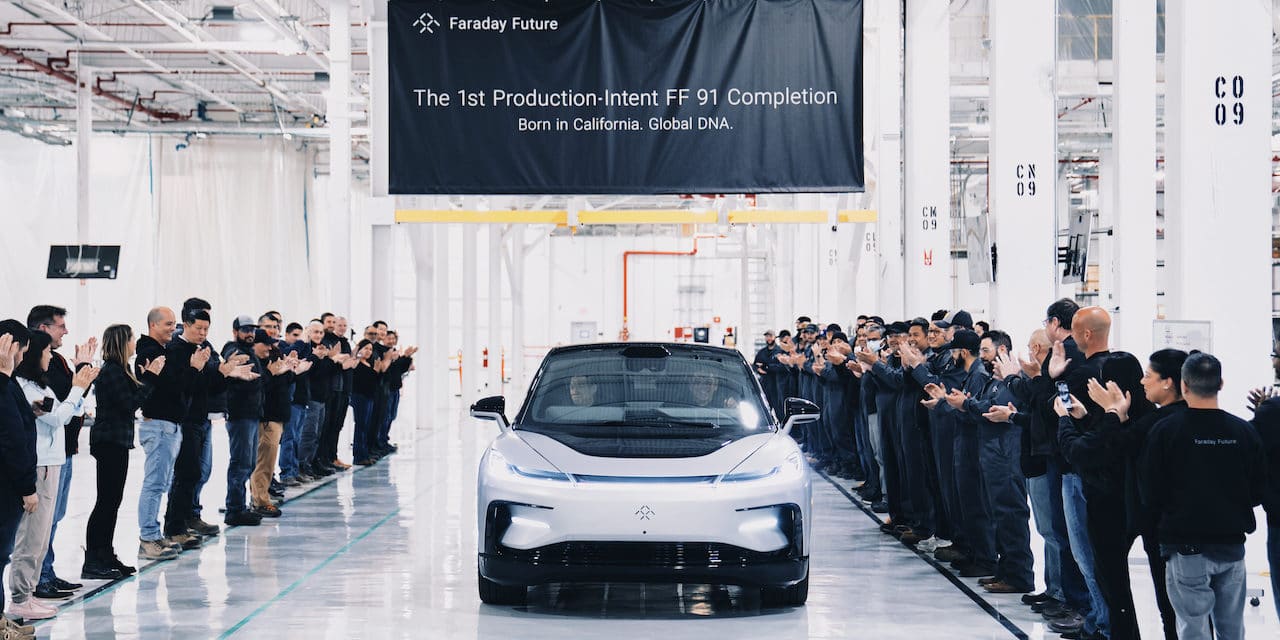 Faraday Future Unveils First Production-Intent FF 91 EV Manufactured at its Hanford, Calif. Plant