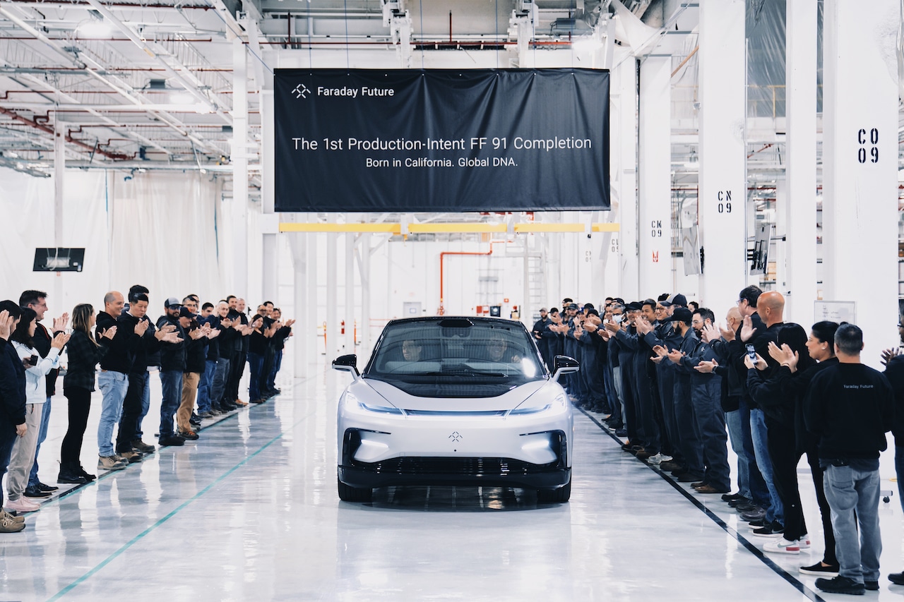 Faraday Future Unveils First Production-Intent FF 91 EV Manufactured at its Hanford, Calif. Plant