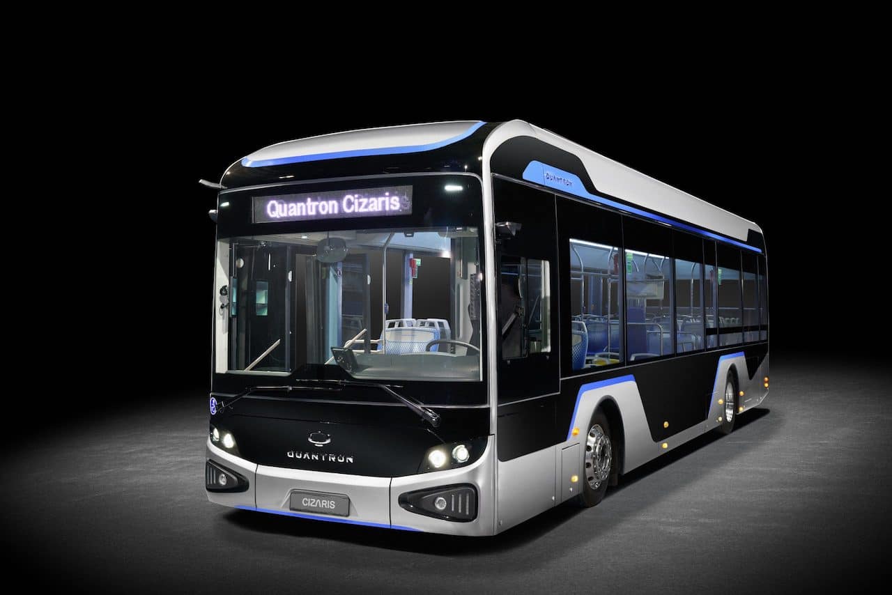 QUANTRON takes off emission-free with the CIZARIS electric bus