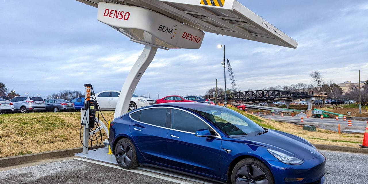 DENSO Deploys Beam Global Sustainable Electric Vehicle Charging Systems at Tennessee Location, Supports Company’s Green Focus