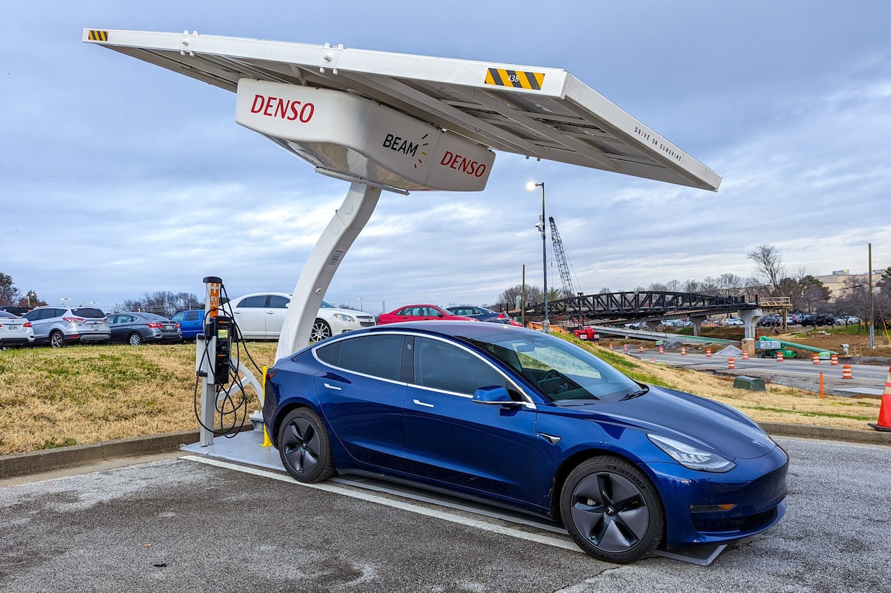 DENSO Deploys Beam Global Sustainable Electric Vehicle Charging Systems at Tennessee Location, Supports Company's Green Focus
