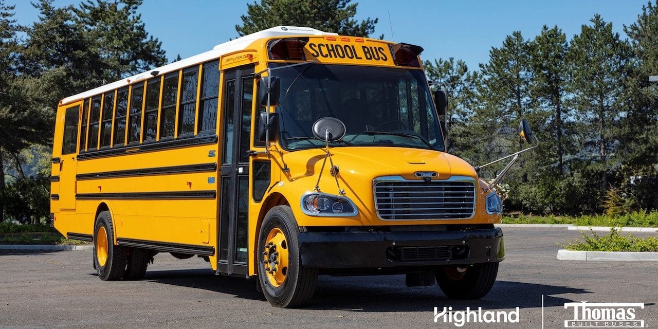 Highland Electric Fleets and Thomas Built Buses Sign Agreement to Make Electric School Buses an Affordable Option Today