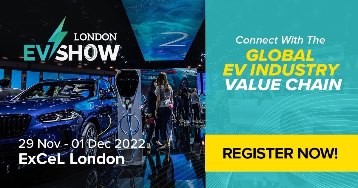 London EV Show 2022 returns to ExCeL London from 29 Nov to 1 Dec 2022