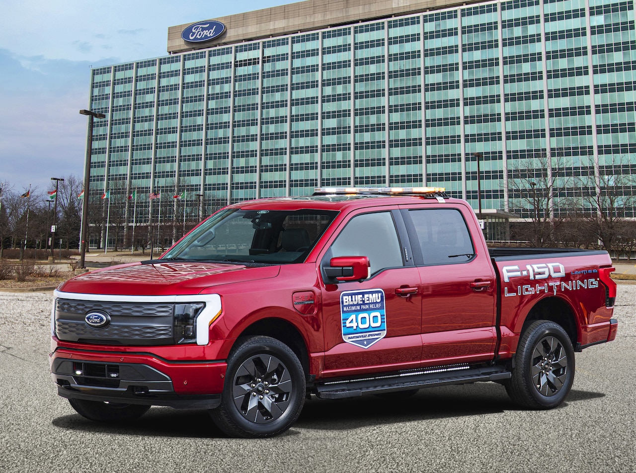 F-150 Lightning Is First Electric Truck To Pace NASCAR Race