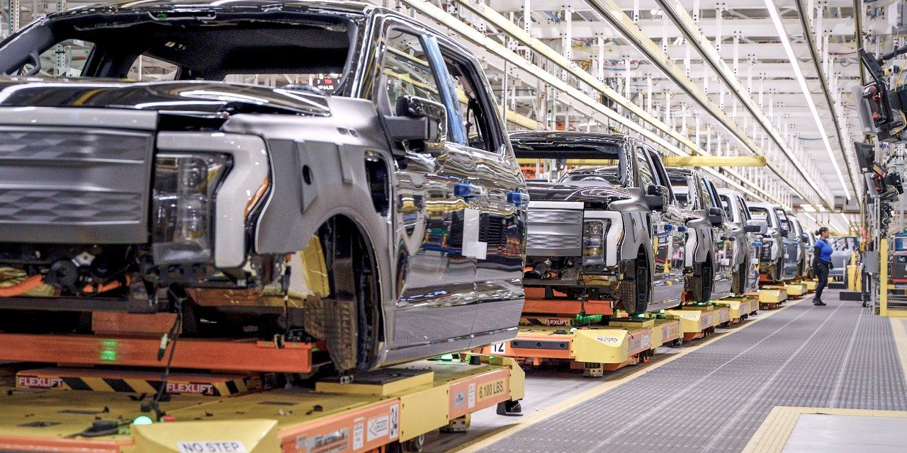 Ford Begins Production of F−150 Lightning Trucks