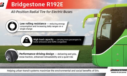 Bridgestone Introduces Specially Designed Tire for Electric Bus Applications