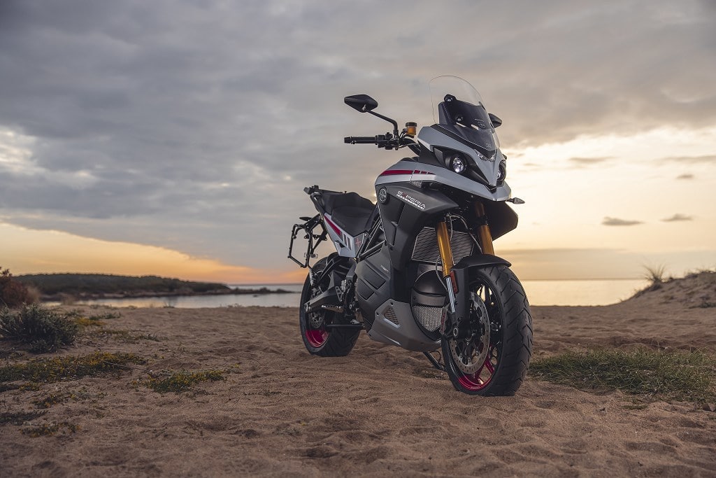 The Experia Green Tourer Crossover Electric Motorcycle Provides Performance, Comfort, Styling and Features of a Traditional Sport-Touring Bike with the Longest Range of Any Electric Motorcycle