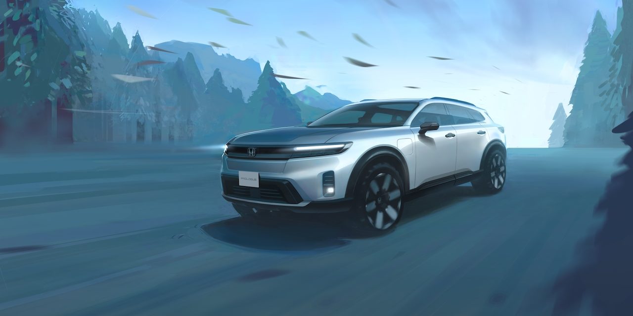 Honda Teases With Sketch of Prologue Electric SUV, Shares Plan to Accelerate EV Sales Toward 2030