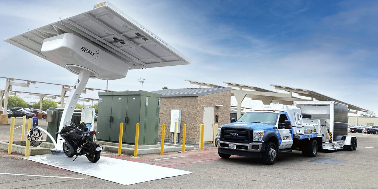 Beam Global Awarded California Contract for Rapidly Deployed Sustainable EV Charging Infrastructure Products
