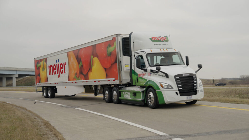 Meijer First Retailer to Run All-Electric Semitrucks in Cold Weather Environment
