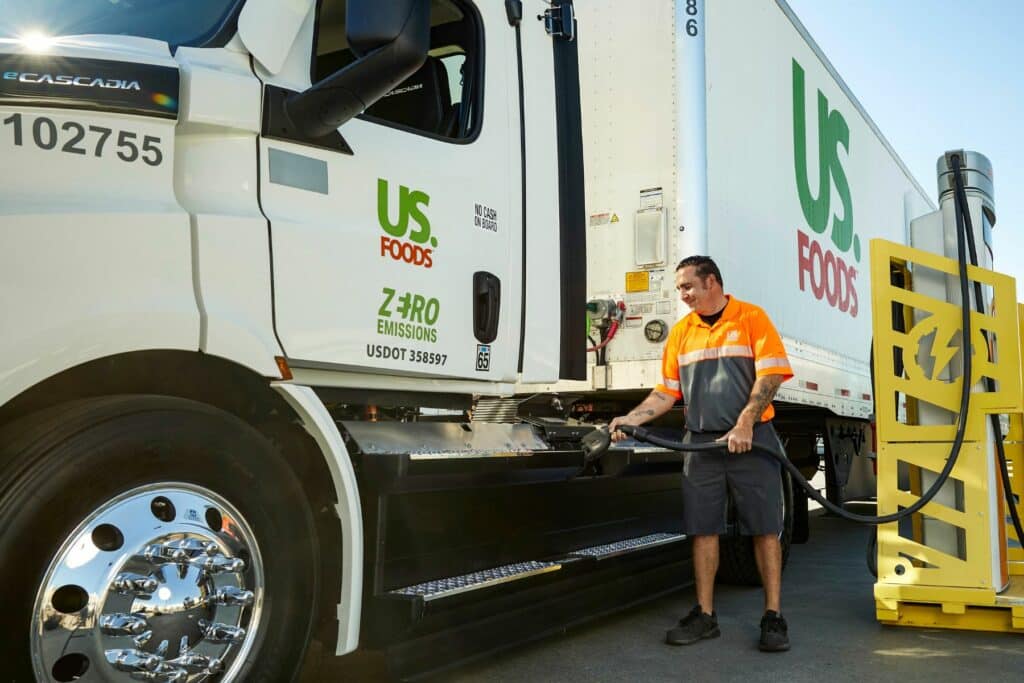 US Foods Takes Initial Delivery of Battery-Electric Trucks