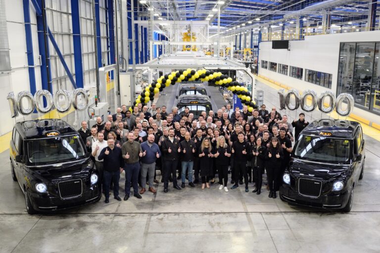 LEVC Celebrates Production of 10,000th Electric Taxi at UK Facility