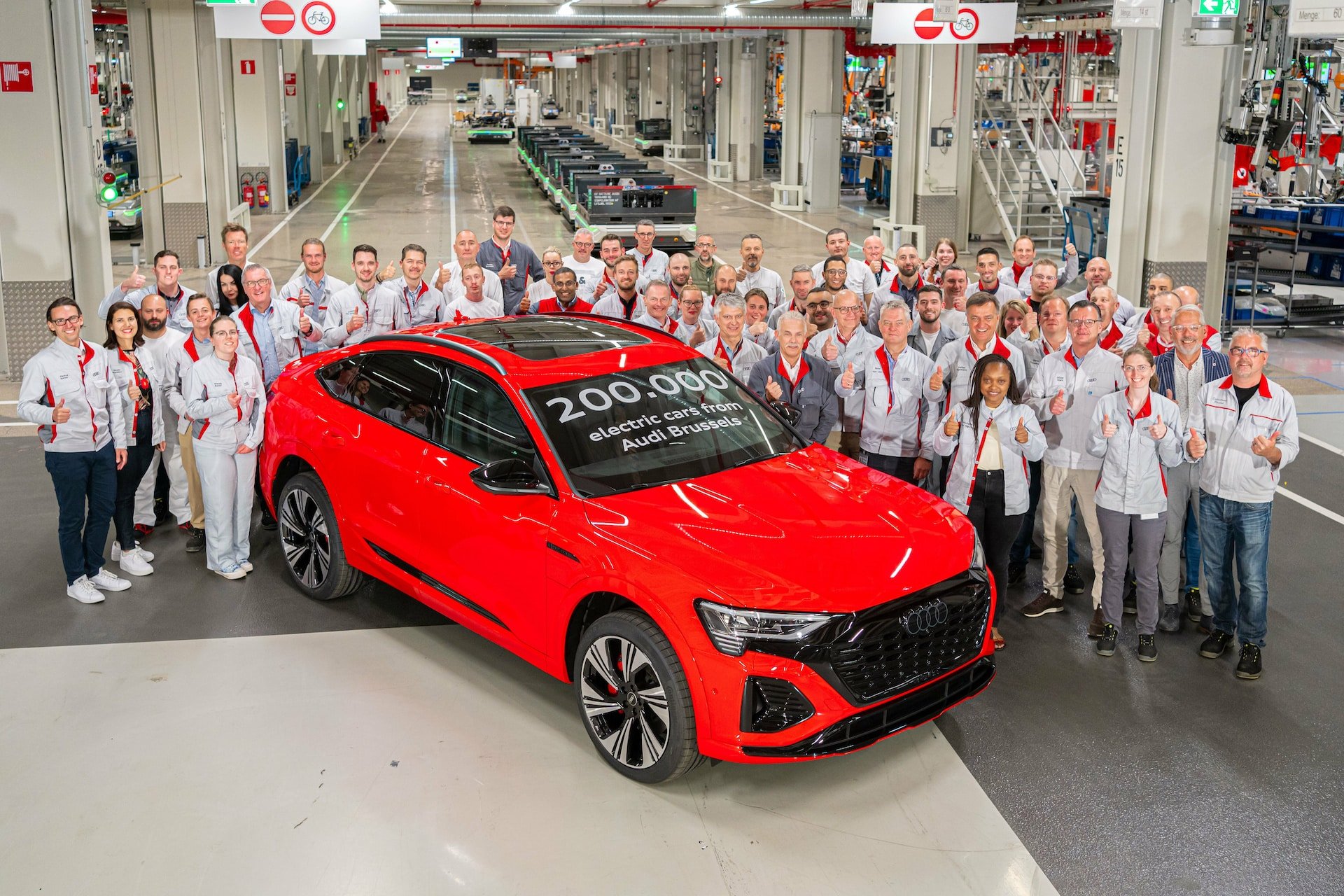 Audi Brussels Celebrates Production of 200,000th EV