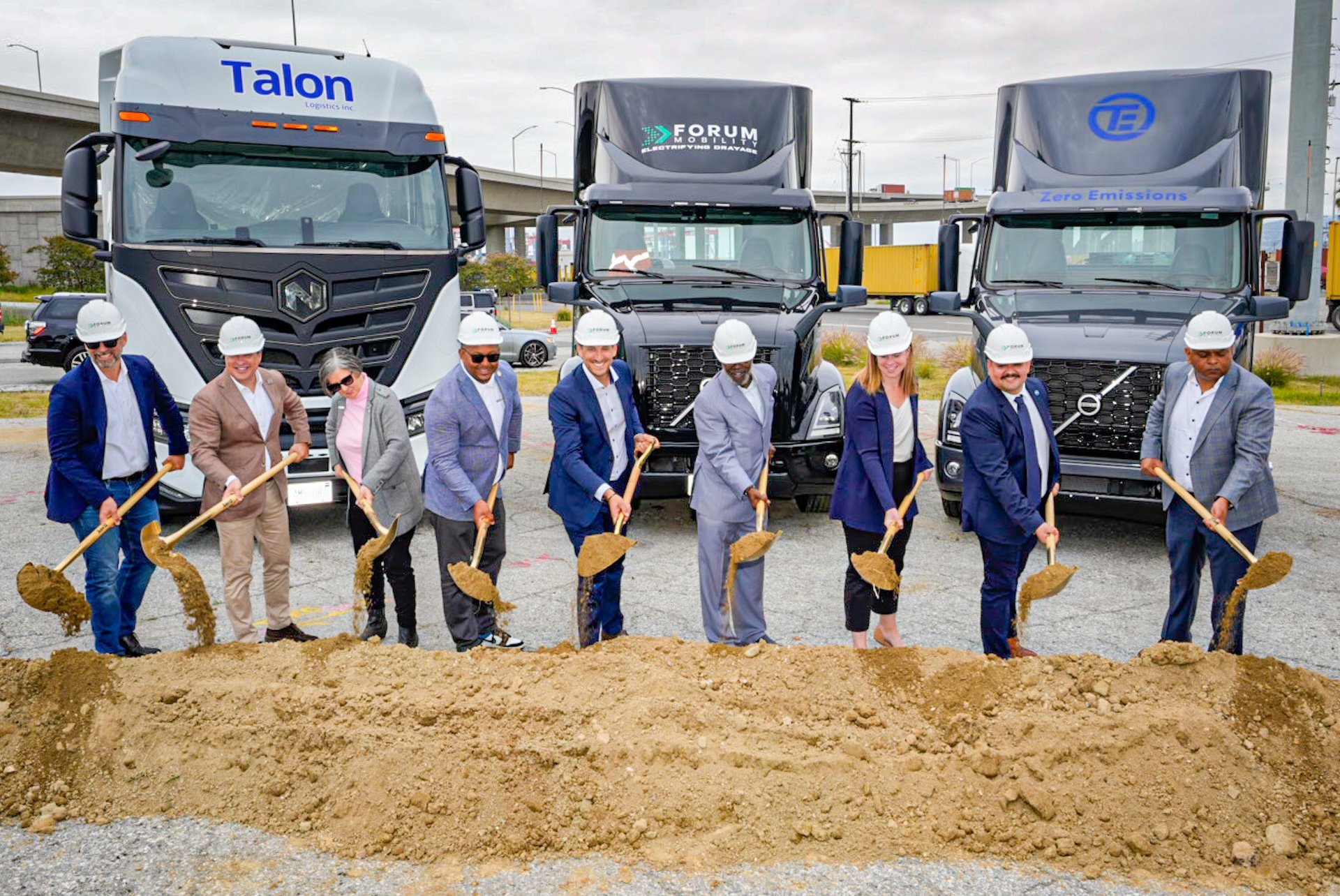 Forum Mobility Starts Construction on Electric Truck Charging Depot in Long Beach