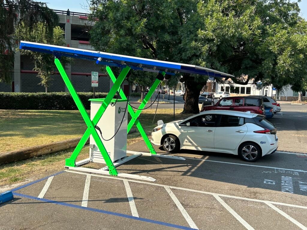 Solar Mobile EV Charger Installed in Davis