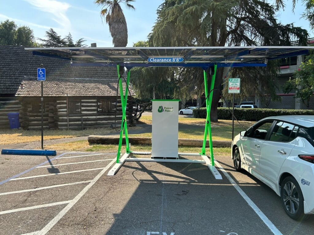 Solar Mobile EV Charger Installed in Davis