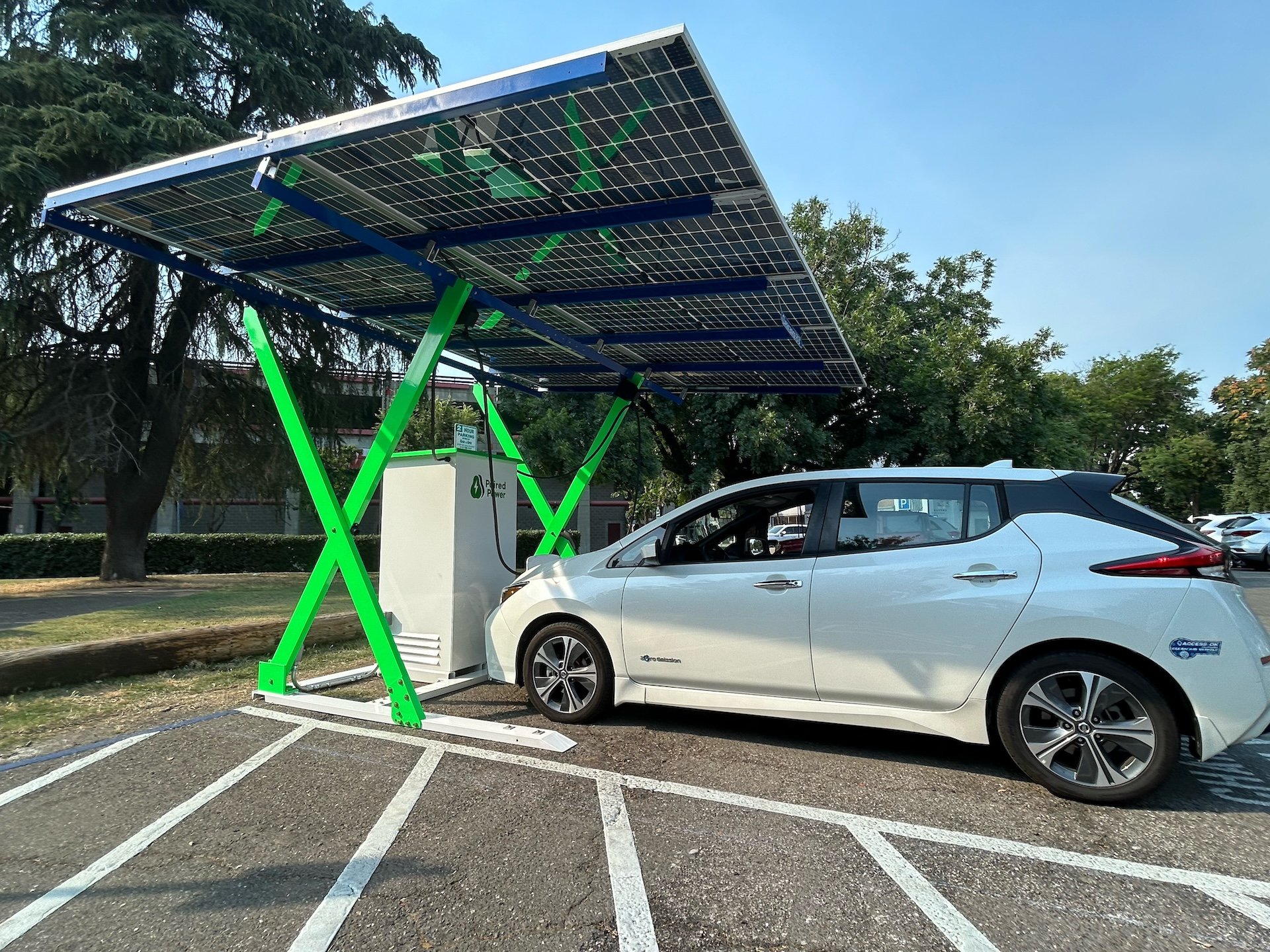 Solar Mobile EV Charger Installed in Davis