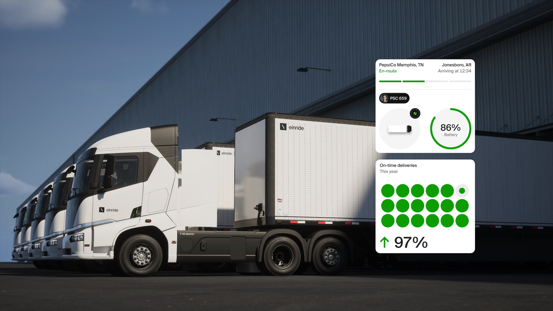 Einride and PepsiCo Expand Electric Truck Fleet