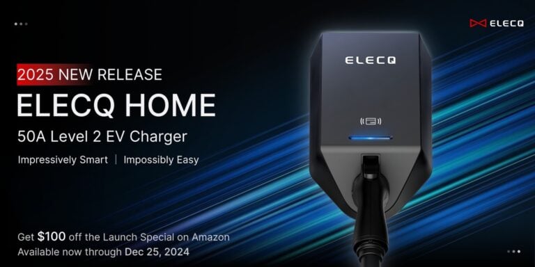 Elecq's Smart EV Charger Now on Amazon US