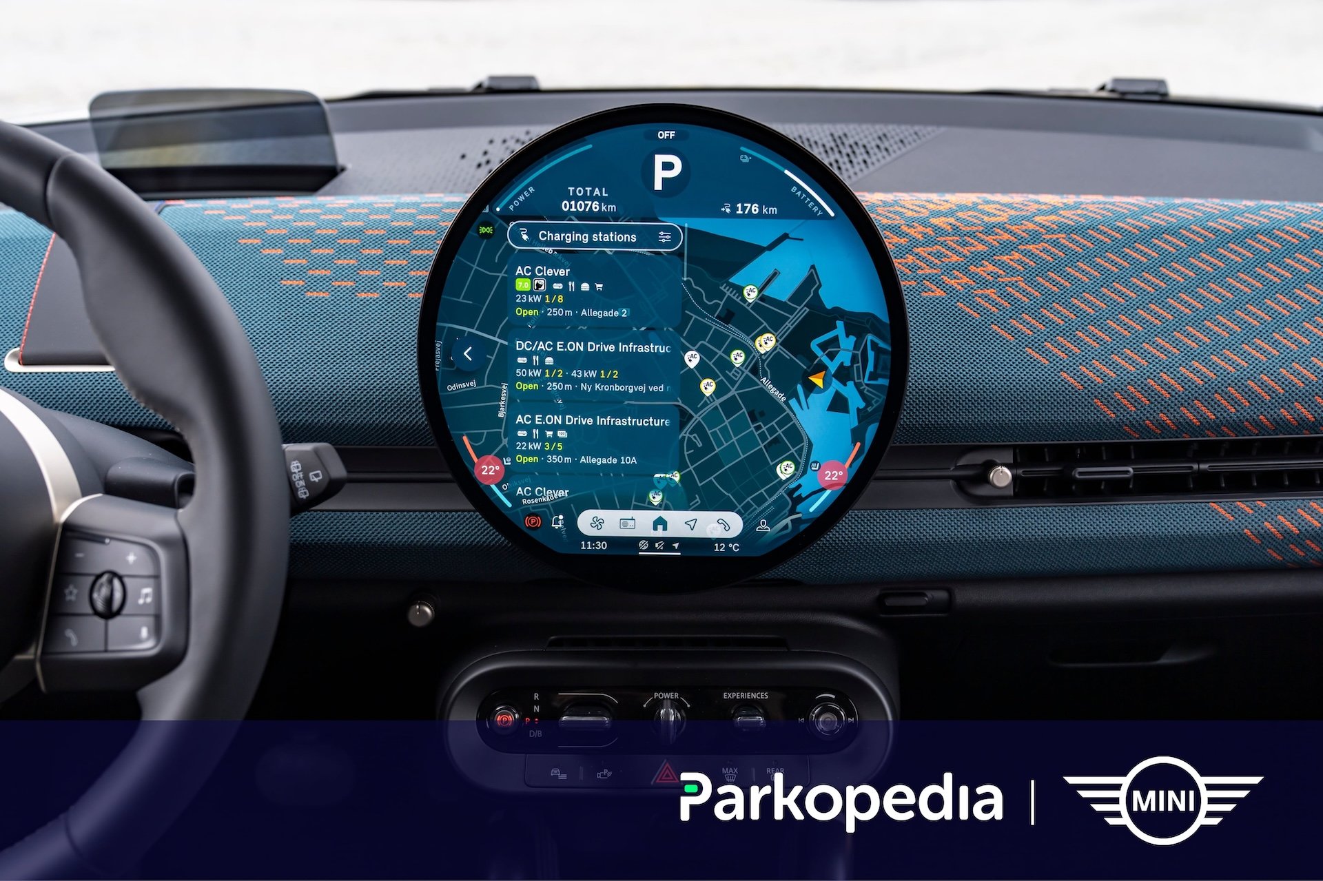 MINI Integrates Parkopedia for EV Drivers