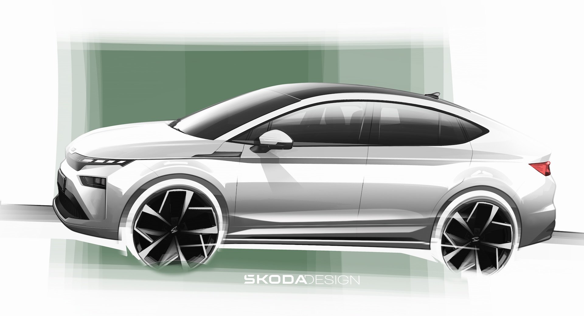 Škoda Enyaq Unveils Modern Solid Design