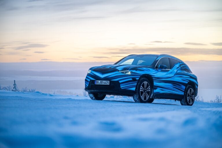 Electric GLC Shines in Swedish Winter