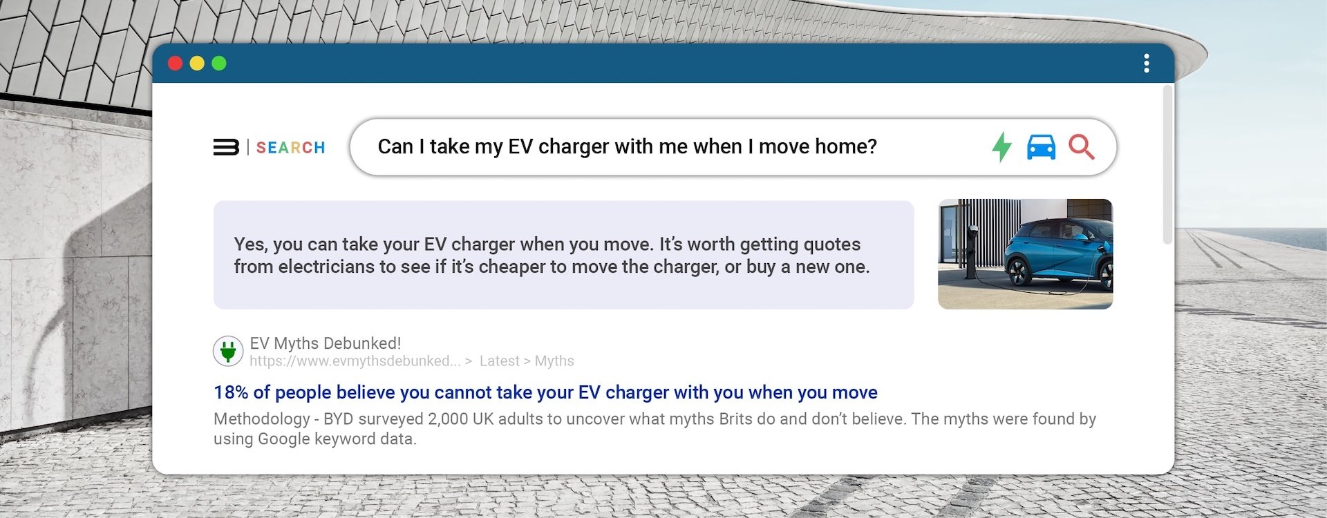 Myth 1: You cannot take an EV charger when moving home.