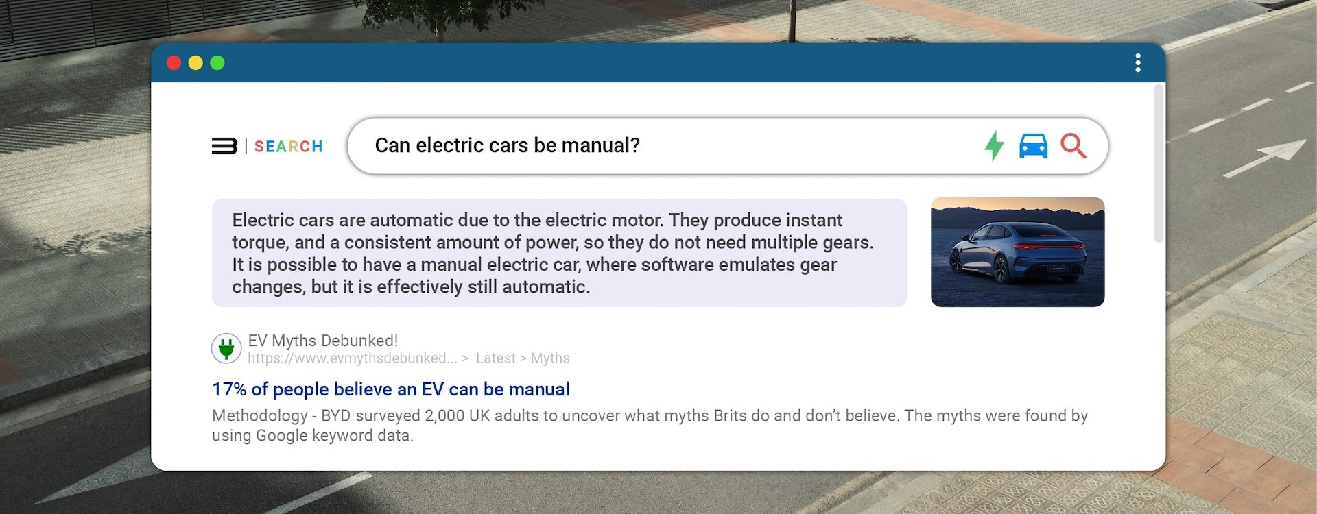 Myth 2: An EV can be manual.