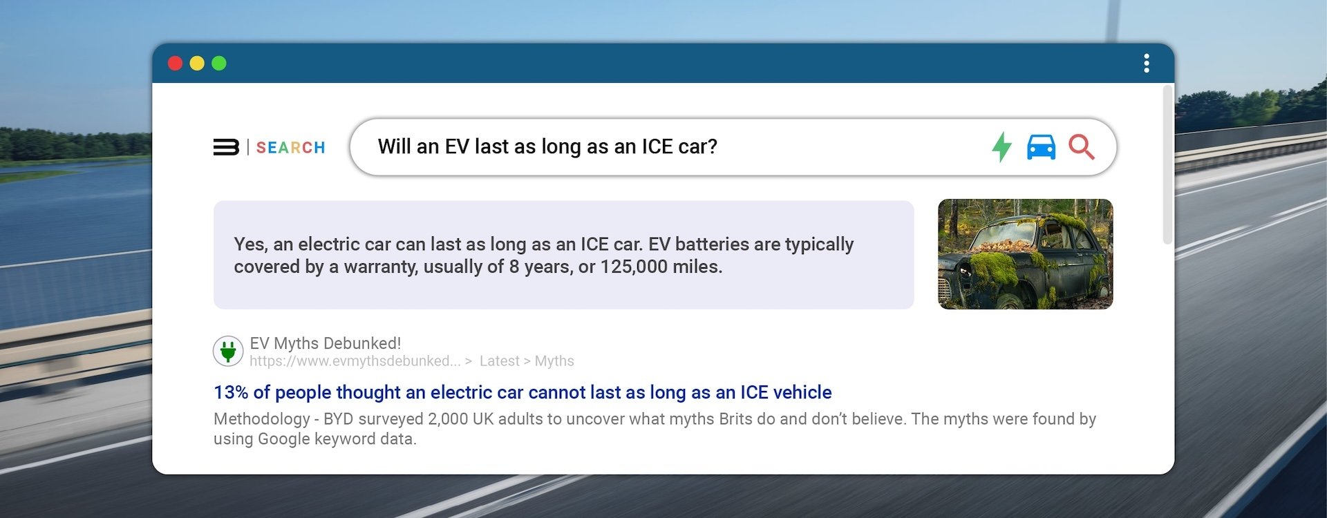 Myth 4: EVs will not last as long as internal combustion engine (ICE) cars.