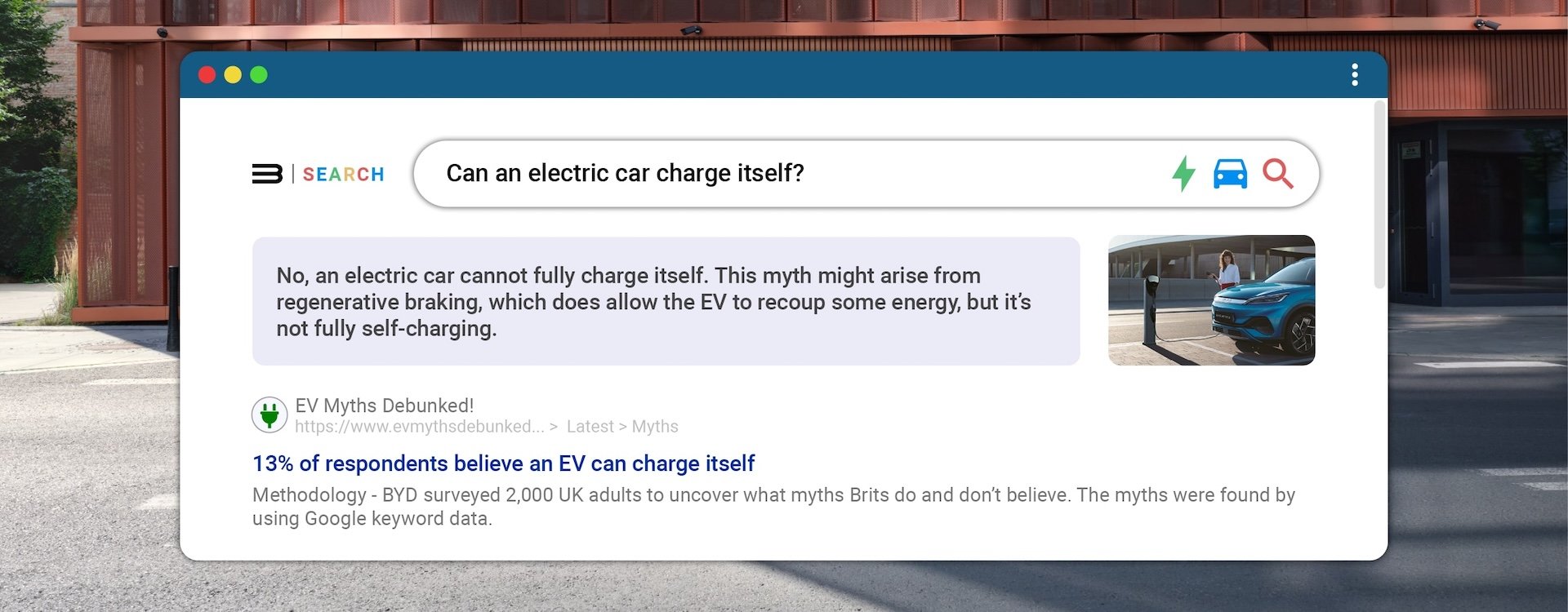 Myth 5: EVs can charge themselves