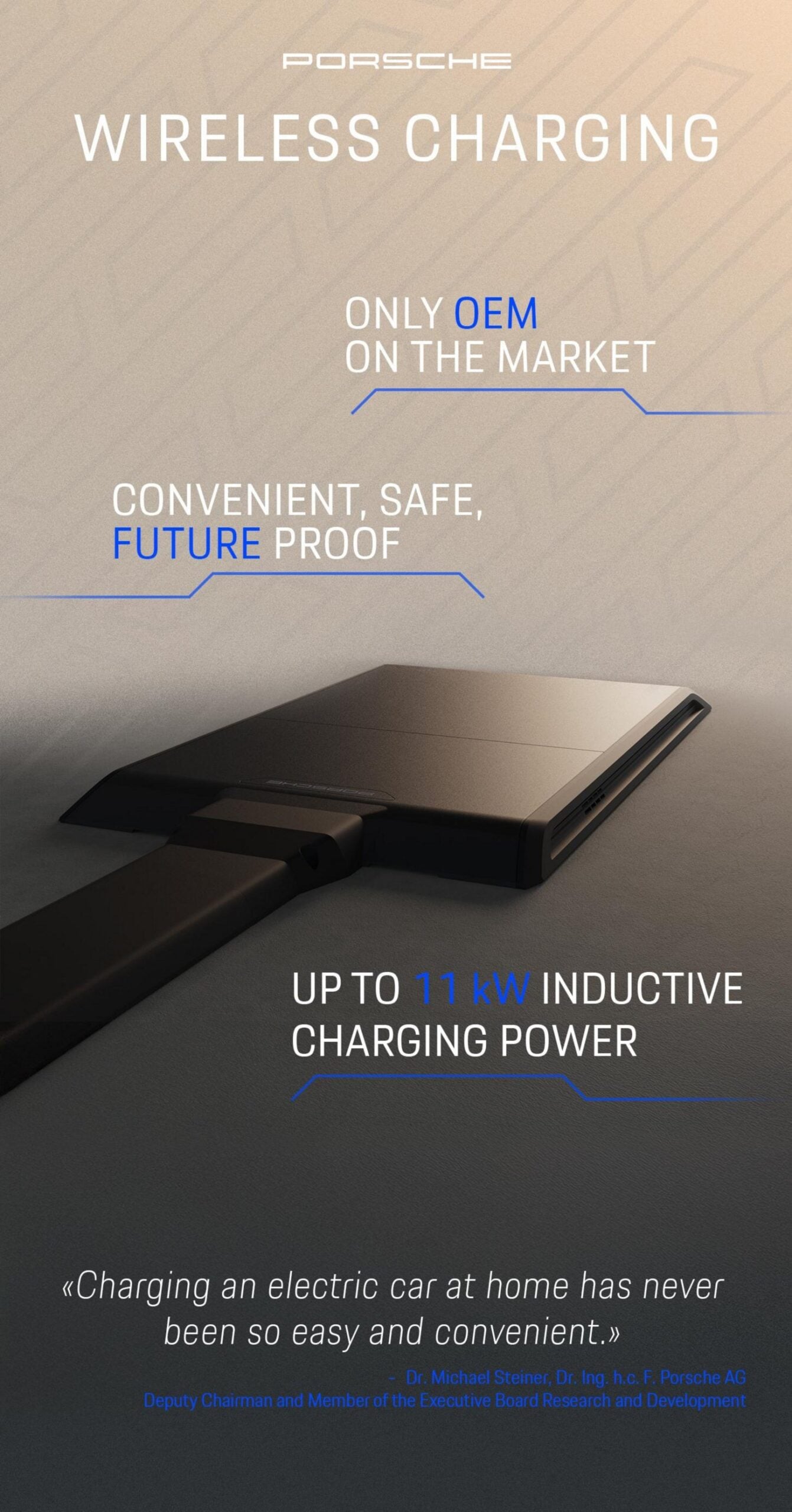 Porsche Cayenne Electric Debuts 11 kW Wireless Charging