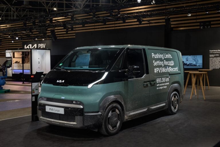 Kia PV5 Chassis Cab Debuts at SOLUTRANS
