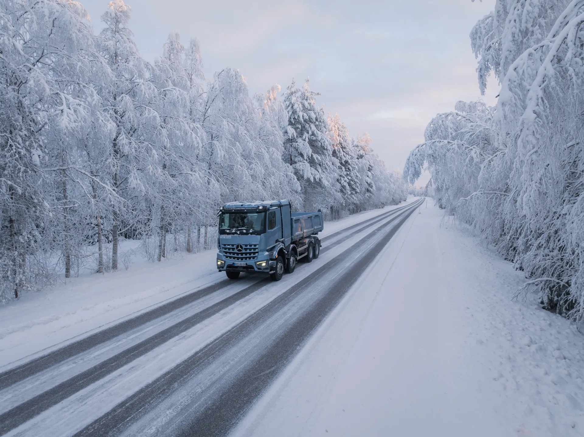 Mercedes-Benz eArocs 400 Completes Arctic Winter Testing
