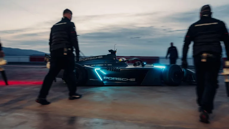 Porsche GEN4 Formula E Car Enters Testing