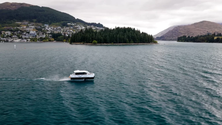 Vessev Trials Electric Hydrofoil Ferry in Queenstown