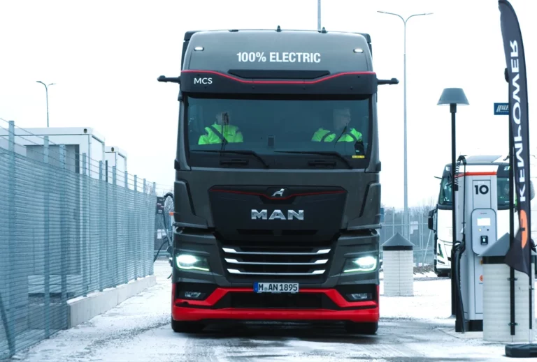 MAN eTruck Demonstrates Megawatt Charging in Winter
